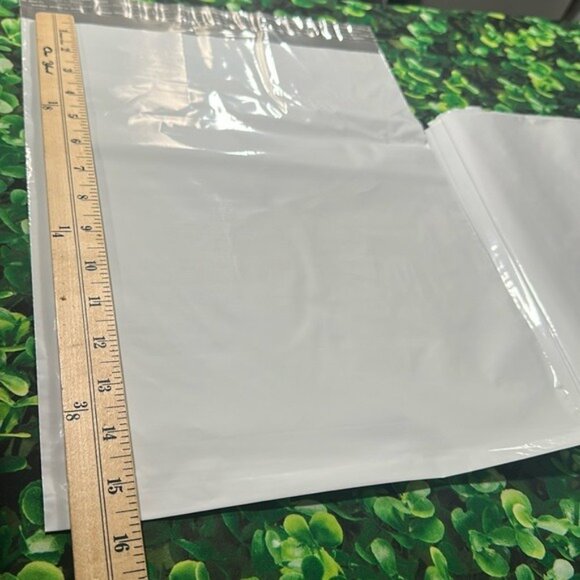 50 -12 x 15.5 Poly Mailers Envelopes Shipping Bags White 2.5 mil 50 pack bulk - Picture 2 of 6